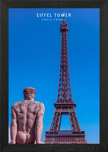 Eiffel tower framed - eiffel, wall