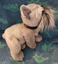 Russ Berrie Dog The Schnauzer Grey Puppy Soft Toy Plush Dog Moustache