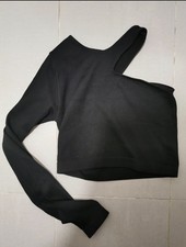 Rita Ora Primark Asymmetric Black Top Size M
