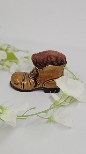 Vintage boot pin cushion - vintage,