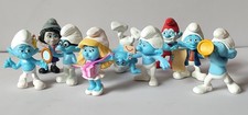 9 Collectable McDonald's Smurf Toys. 2013. Good Condition.