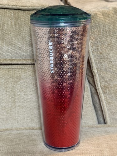 Starbucks rose gold red - red, ombre