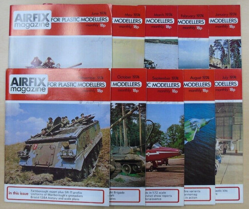 Airfix vintage magazines - vintage, (10)