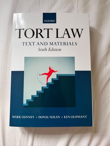 Tort law text and - tort, materials