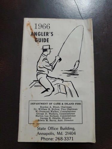 Vintage 1966 anglers guide - vintage,