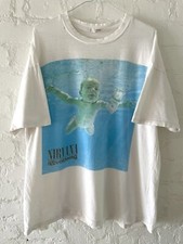 Vintage 1992 Nirvana Nevermind TShirt Single Stitch Euro Tag XL Kurt Cobain 90s