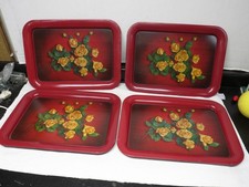 4 MCM 1950's Metal 18" X 13"