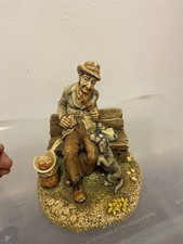 Vintage Naturecraft large Figurine 804 “ Hopeful “ Hand Painted England 70s