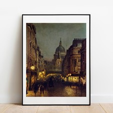 Art print St Pauls Cathedral London by Grimshaw art poster gallery wall art