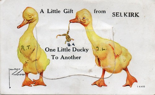 1928 pull out - pull-out, postcard