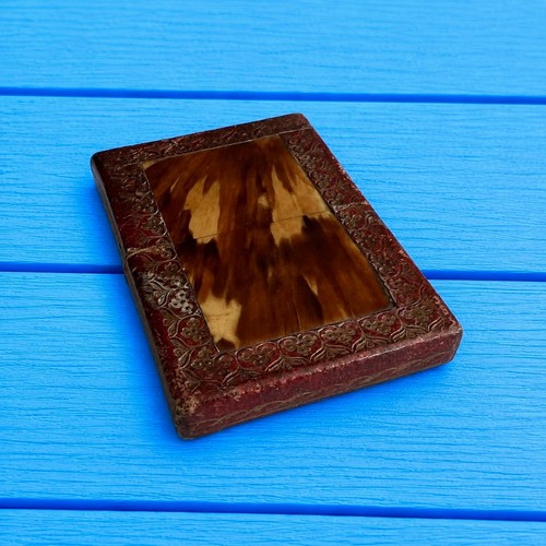 Antique georgian red leather - antique,