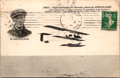 Postcard aviator chevillard - postcard, in