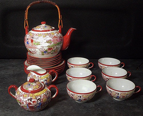 Piece japanese tea set - piece,
