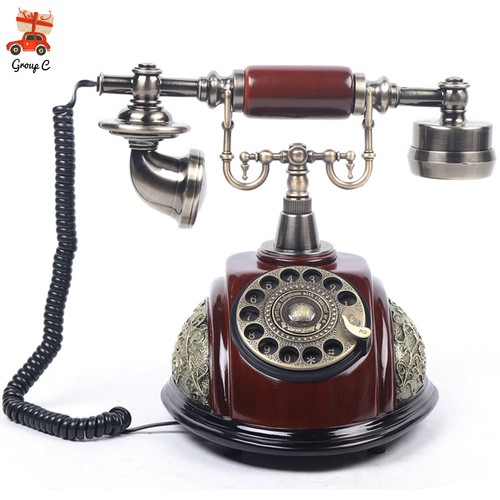 Vintage rotary dial telephone - dial,