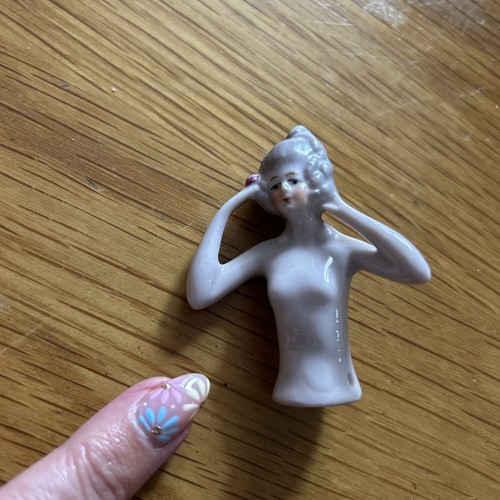 Antique porcelain half doll - antique,