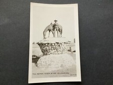 THE RANGE RIDER OF THE YELLOWSTONE  horse and man statue 1939 Postcard Ref 59895
