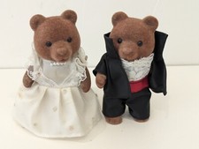 Sylvanian Families Vintage Honeypot Bride and Groom  - Woody and Hazel Honeypot