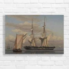 Majestic Sailing Ships Original Canvas Print Large Picture Wall Art