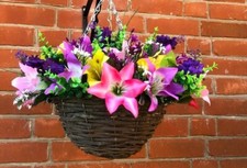 Artificial flower hanging