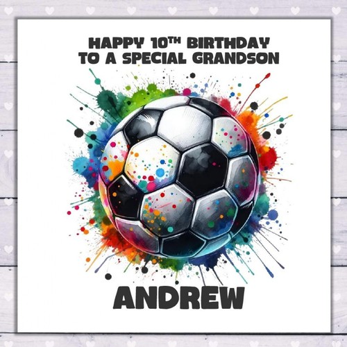 Football birthday card - birthday,