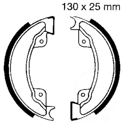 Ebc grooved brake shoes - ebc,