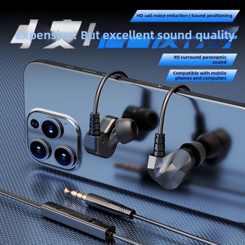 Wired ear headphones 360 - wired, in