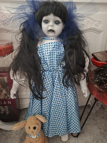 Ooak gothic horror doll creepy - ooak,