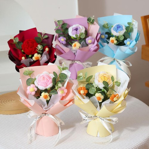 Knitted flower crochet - flower,