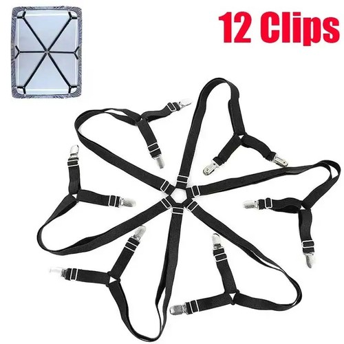 12pcs bed sheet grippers - bed,