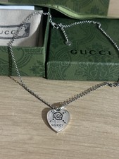 Silver Skull Gucci Heart