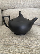 Wedgewood Black Basalt Teapot Vintage
