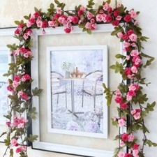 7 FT Rose Vine Flowers Leaf