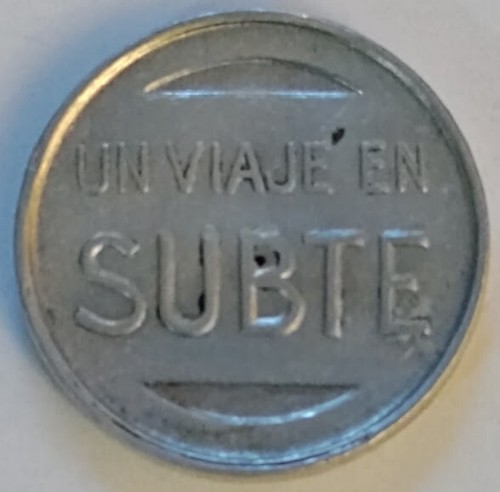 Argentina token subway subte - token,