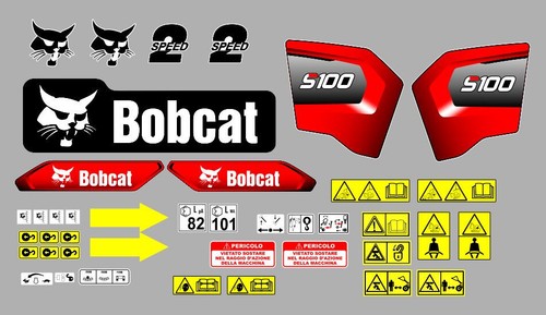 Bobcat s100 decals stickers - bobcat,