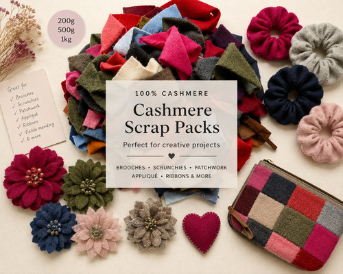Pure cashmere fabric scraps - cashmere,