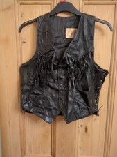 Leather Tasseled Waistcoat