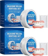 2 Pcs Silicone Dentures Soft