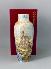 Cobridge Stoneware Limited Edition Pendeen Tin Mine 26cm Vase By Philip Gibson