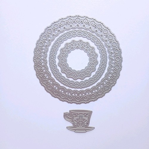 Decorative doily teacup dies - teacup,