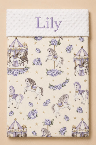 Carousel lilac baby girl pink - carousel,