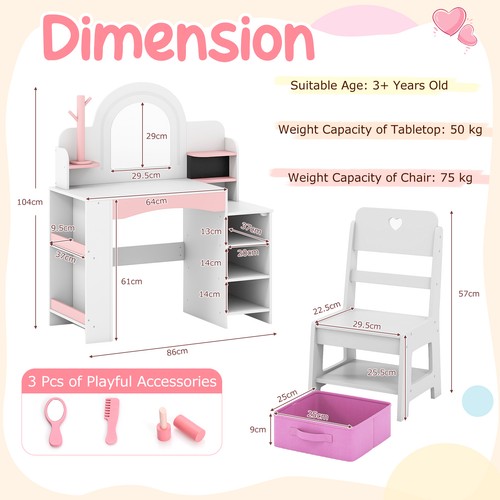 Pretend play makeup table - pretend,