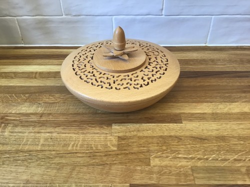 Hand turned carved wooden - hand,