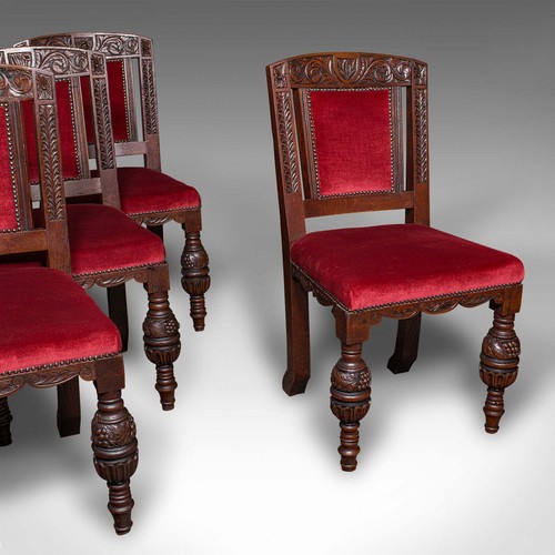 Set antique dining - of, 4
