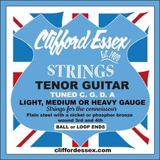 TENOR GUITAR STRINGS. C G D A. CLIFFORD ESSEX QUALITY. VARIOUS GAUGES