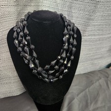 Vintage 29" Jet Black Faceted