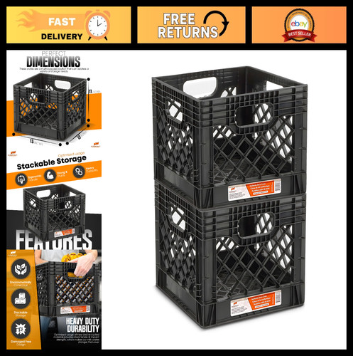 Quart plastic storage crate - plastic,