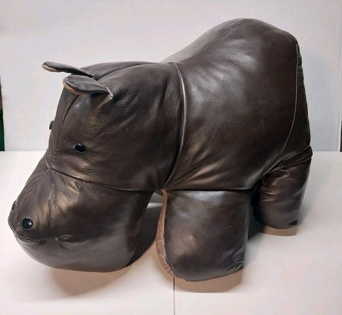 Vintage leather hippo - vintage,