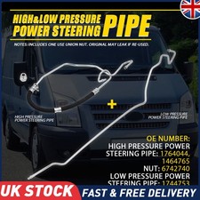 Power Steering Pipes High Low