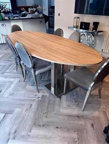 Oval medium wood dining - wood,