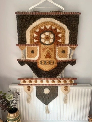 Huge woven fibre - art, tribal